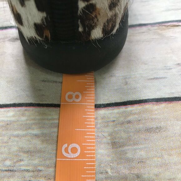 Donald J. Pliner Girls Shoes Size 27 10.5 Leopard Black Furry Ankle Boots Bootie - Picture 6 of 9